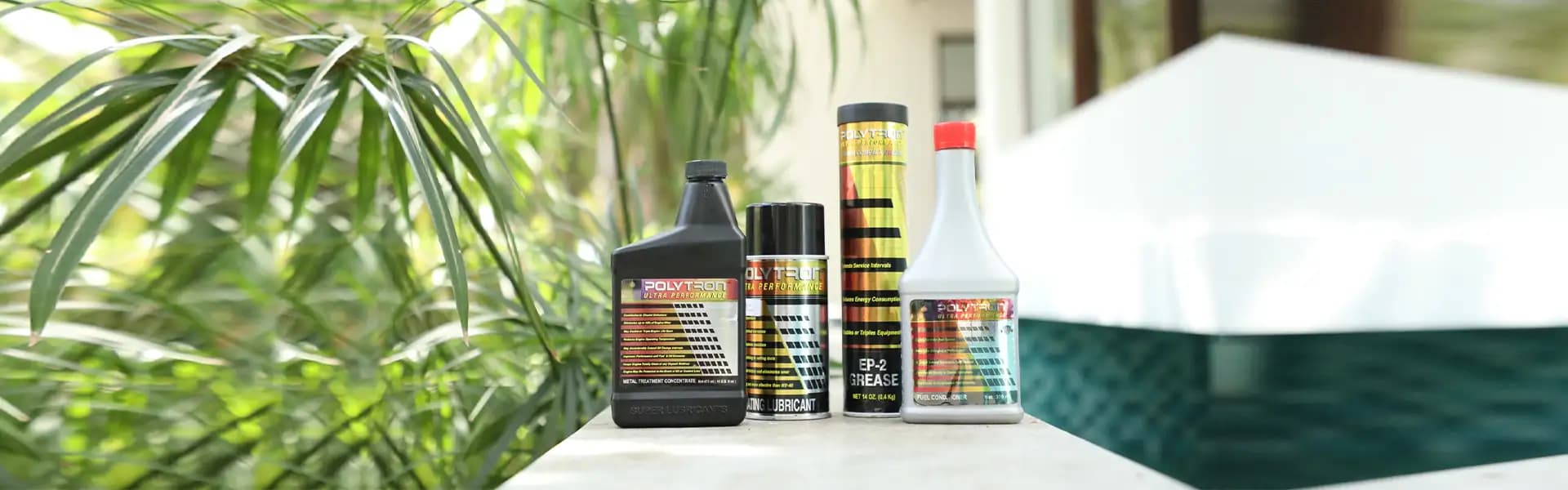 A container of industrial lubricant.